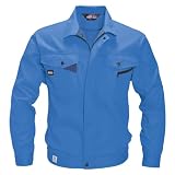 (BURTLE) バートル 夏用作業服 作業着 長袖ブルゾン (生地薄め) (6021-ku) レイクブルー　M