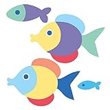 Wallies 12524 Olive Kids Somethin' Fishy Wallpaper Cutout [並行輸入品]