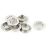 uxcell エアベント　換気口　ステンレス鋼製　シルバートン　取り付け　オフィス　通気口　メッシュホール　有孔トップ