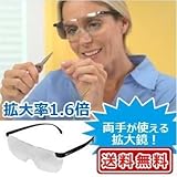 メガネの上から掛けられる　メガネ型拡大鏡　BIG Vision　1.6倍