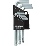 TRUSCO(トラスコ) ボールポイント六角棒レンチセット 9本組 GXB-9S