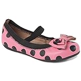 モモ グロウ 幼児/キッズ用エミリー ピンク レザー バレエ フラット シューズ チェストナッツ 米国キッズ用サイズ11 M (インポート)
