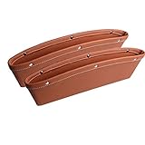 Zhhlinyuan 高品質 2PCS Car Seat Side Storage Box Pu Leather Pocket Interior Car Accessory