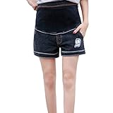 Zhhlinyuan ファッション Women's High Quality マタニティ Maternity Shorts Pants Belly Jeans Pregnancy Clothes Sh