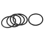 uxcell Oリング　ラバー製　フォークシール　自動車ボイラー　ガスケット　　45mm x 38mm x 3.5mm　5個入り