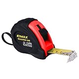 ID MAX コンベックス 5.5m×25mm 巻き尺 メジャー 測定具 コメロンコンベ 巻尺 ロック テープ メジャー 測り鋼 製 コンベックス マイコンベ フィート 25ｍｍ幅 5.5ｍ (レッド