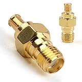 Maytir 1ピース50オームsmaメスジャックにmcxオスプラグrf同軸アダプタ高品質の金メッキコネクタ