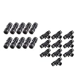 B Baosity 空気圧コネクタ　エア継手　20個セット　クイック　チューブ継手　外径8mm　プッシュ　