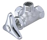 三栄水栓 【アングル分岐バルブ 共用形】 ハンドルは左側 B4112-X3-L-13
