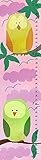 Green Leaf Art Growth Chart, Owls and Pink Sky [並行輸入品]