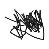 熱収縮チューブ，SODIAL(R) 6ミリメートルブラック収縮チューブ熱収縮チューブスリーブ5メートルのケーブルシース