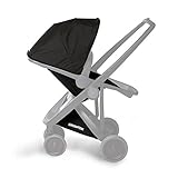 グリーントム Greentom ベビーカー アップリバーシブル シートセット ブラック ※シート・サンキャノピー・バスケットのセット。ベビーカーとして使用するには、フレーム・シートユニット・シートセッ