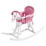 Teamson Kids - Safari サファリ Wooden Rocking Horse with Removeable Safety Surround Pad for Toddlers - W