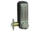 電池のいらない ボタン式 Lockey ﾛｯｷｰ ﾃﾞｼﾞﾀﾙﾛｯｸ ラッチ錠 バックセット60mm ＃２２３０ＳＣ 箱入