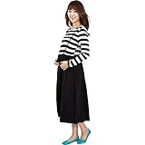 VIYOR マタニティ ワンピース 産前 産後 妊婦服 授乳口付き お宮参り 授乳服 長袖 L