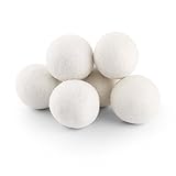 Wool Dryer Balls Organic Cozzine 6 Pack Reusable Natural Fabric Softener Saves Drying Time Reduce Wr