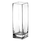Syndicate Sales 3 3/4' x 3 3/4' x 11' Square Vase, Clear [並行輸入品]