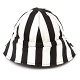 笑顔でおでかけベビー帽子・ハット（日本製）　wide stripe（black）　B20023