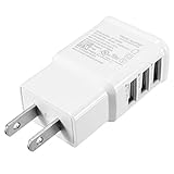 Universal Us Plug Triple 3 Usb Port Wall Home Travel Ac Power (Usa)