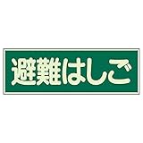 【829-52】蓄光性標識 避難はしご 両面テープ2本付