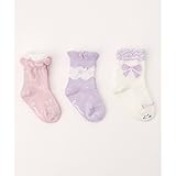 組曲 キッズ(KUMIKYOKU KIDS) 【BABY雑貨】3Pソックス (11~13?)【ピンク系5/11~13】