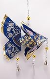 Thai Handmade Carp Mobile Origami Home Deco Baby Kid Toy Doll Gift Souvenir - Small - Navy Blue [並行輸