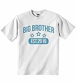 Big Brother EST.2016 - Boys T-shirt Personalised Tees Boys Tshirt Clothing with Printed Funny Quotes