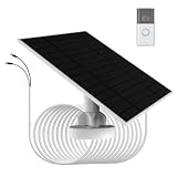ドアベル充電用6Wソーラーパネル、IP66防水、Ring video doorbell 3/3 plus，video doorbell 4/4 Plus, Battery Doorbell Plus/Proカメラ対応，IP66防水、4メートルの充電ケーブル、取り付けが簡単