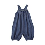 10mois コットンネルふっくらサロペット ネイビー 80~90cm 15155