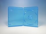 ブルーレイケース １枚収納 １００個 / クリアブルー/ロゴ有 (Blu-rayケース/BDケース)
