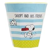 スヌーピー[メラミン カップ]/ボーダー ピーナッツ【ミント 】