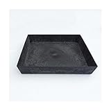 アートストーン専用受皿/植木鉢ソーサー 【スクエア型/29cm】 ブラック(黒) 〔ガーデニング用品/園芸〕 生活用品 インテリア 雑貨 花 ガーデニング プランター top1-ds-1628817-