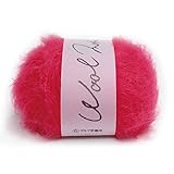 横田(Yokota) DARUMA ウールモヘヤ 毛糸 極太 Col.4 レッド 系 20g 約46m 01-6320