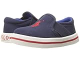 (ポロラルフローレン) Polo Ralph Lauren キッズカジュアルシューズ・・スニーカー・靴 Halden (Toddler/Little Kid) Navy Canvas/Red PP 1