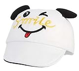 (ラボーグ)La Vogue 帽子 キャップ 野球帽 キッズ 鳥打ち帽子 べビー 赤ちゃん ベースボールハット 子供 女の子 男の子 耳付き クマさん 可愛い ホワイト