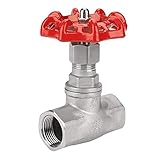 Akozon グローブバルブ DN20ステンレス鋼ゲートバルブ BSPP G3 / 4 ロータリー水門 水と油の場合