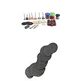 Homyl 105Pcs研削ロータリーセット+ 36pcs樹脂カッティングホイールディスクブレード　彫刻