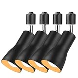 共同照明 4個セット ダクトレール用スポットライト LED電球60W形付き E26 電球色 ブラック SETGDE26B-A-9WW-4B 天井照明 間接照明 レールライト ライティングバー用 ダクトレール照明 配線ダクトレール用