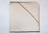 Organic Pure Cotton Mini Swaddle Blanket with Hood by Laia Baby | 29 x 29 | Reversible | Handmade | 