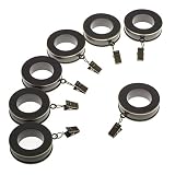 Levolor 54565826 Decorative Fluted Ring for Rods up to 1-Inch Diameter, Brushed Bronze, 7-Pack [並行輸入