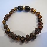 Baltic Amber Baby Bracelet by Momma Goose (Green) by Momma Goose