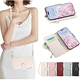 Mldjomid 向けのMotorola Moto G66j 5G/Moto G66y 5G/Moto G56 5G ケース 手帳型 適用 モトローラ g66j5g スマホケース 携帯カバー 財布一体型 全面保護 適用 モトg66y5g ケース ショルダー 小銭入れ 向けMoto G56 5G ケース手帳型 おしゃれ 人気 スタンド機能 カード収納 手首/肩掛けストラップ付 (アプリコット)