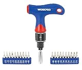WORKPRO デュアルドライブT型ハンドルラチェットドライバーセット W021408