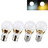 ILS - Dimmable E27 B22 3W 6 SMD 5730 270LM Pure White Warm White LED Globe Light Bulbs AC220V