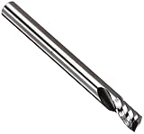 Micro 100 SFA-250-43 Single Flute Router for Aluminum, 1/4' Cutter Diameter, 1/4' Shank Diameter, 3/