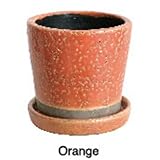 DULTON カラーグレーズドポットミニサイズ CH15-G527 COLOR GLAZED POT (オレンジ)
