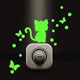 (A1) - Glow In The Dark Star Wall Stickers,Elaco 407Pcs Round Dot Luminous Kids Room Decor