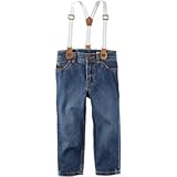 Carter's(カーターズ) 5-ポケット ストレート ジーンズ ウィズ サスペンダー デニム ボトムスデニム 4歳【並行輸入】