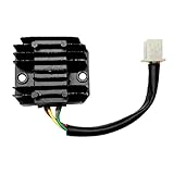 Hicollie レギュレーター 4ピン仕様 全波整流レギュレーター 汎用 交換パーツ HID 化 12V バイク用 整流器 交換用 熱対策