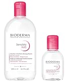【正規品】ビオデルマ（Bioderma）サンシビオ エイチツーオー D（H2O） 500mL＋100mL セット 敏感肌用 クレンジング水（大容量 トラベルサイズ 洗顔 メイク落とし クレンジングウォーター 敏感肌用 無香料 無着色 エチルアルコール、オイル、パラベン無添加 弱酸性）